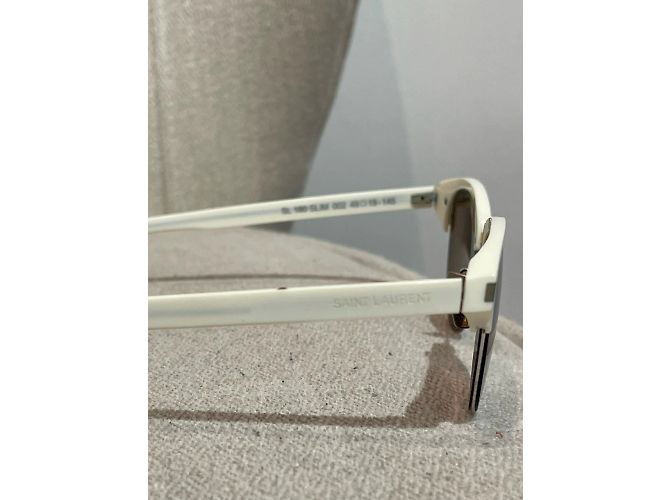 Gafas de sol SAINT LAURENT T. Plástico Blanco - vista 3