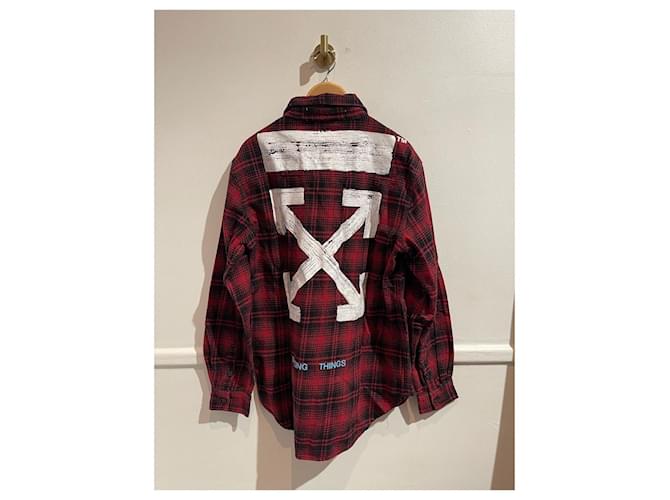 Off White Tops OFF-WHITE T.International XL Algodón Roja - vista 2