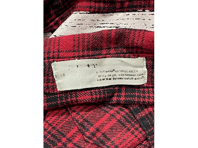 Off White Tops OFF-WHITE T.International XL Algodón Roja - vista 3