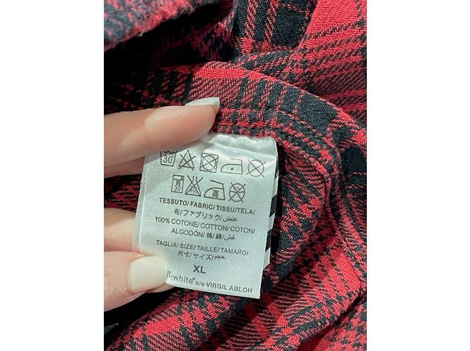 Off White Tops OFF-WHITE T.International XL Algodón Roja - vista 4