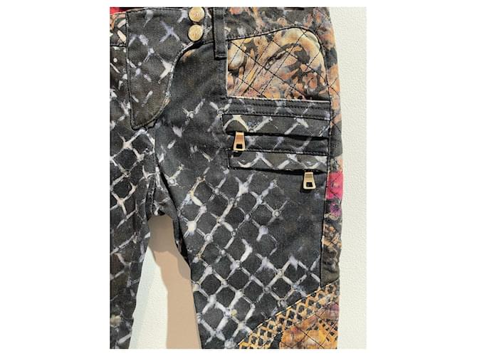 Jeans BALMAIN T.FR 34 Cotone Nero - vista 2