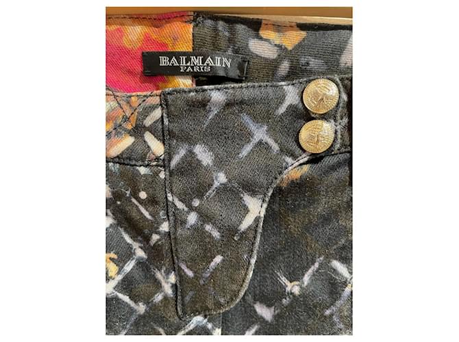 Jeans BALMAIN T.FR 34 Cotone Nero - vista 4