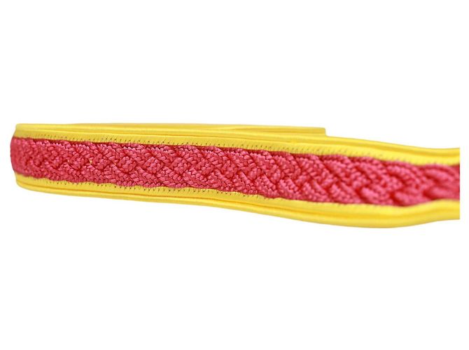Stephan Janson Damen-Taillengürtel aus geflochtenem Seil, Viskose, Rosa und Gelb, Größe 44 Pink - Ansicht 5