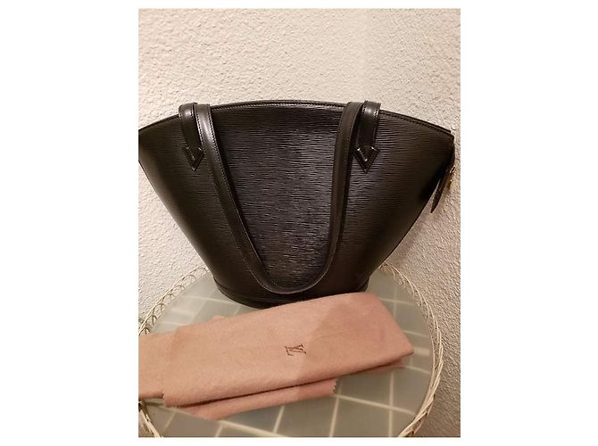 Saint Jacques Borsa Louis Vuitton St Jacques in pelle epi nera Nero - vista 2