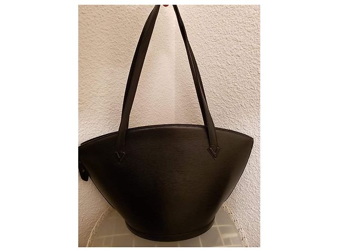 Saint Jacques Borsa Louis Vuitton St Jacques in pelle epi nera Nero - vista 7