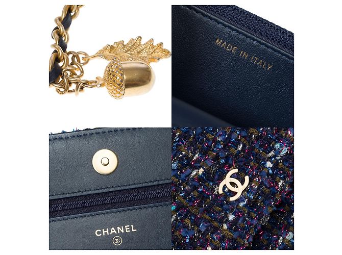 CHANEL Wallet on Chain bag in Multicolor Tweed - 101578 Multiple colors - view 7