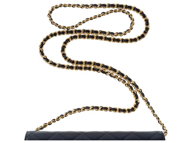 Sac CHANEL Wallet on Chain en Cuir Noir - 101580 - vue 10