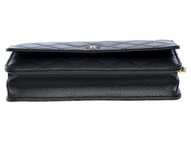 Sac CHANEL Wallet on Chain en Cuir Noir - 101580 - vue 11