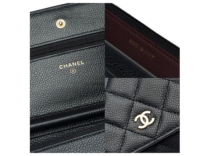 Sac CHANEL Wallet on Chain en Cuir Noir - 101580 - vue 7