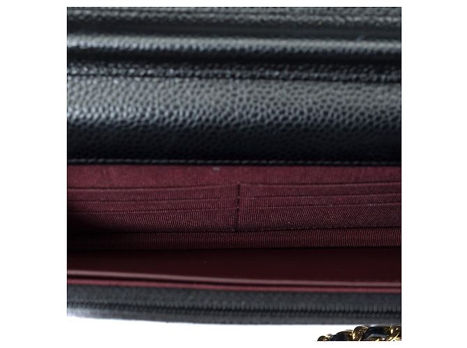 Sac CHANEL Wallet on Chain en Cuir Noir - 101580 - vue 9