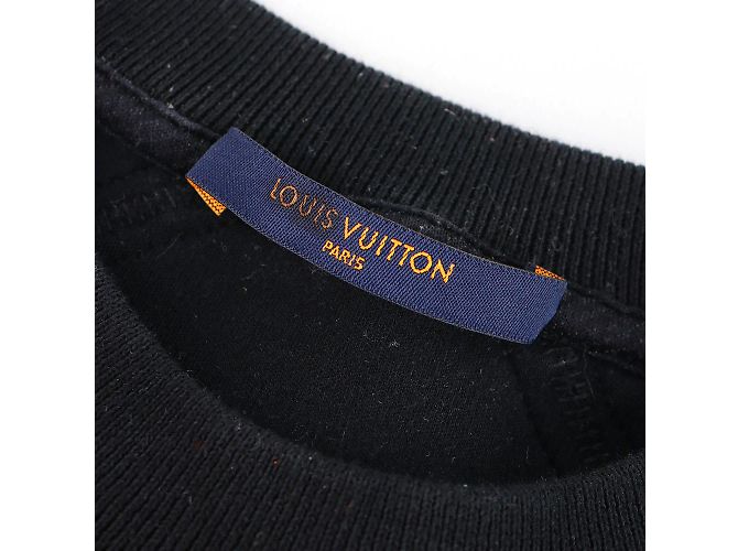 LOUIS VUITTON - Sudadera de algodón Malletier 1854 (M) Negro - vista 3