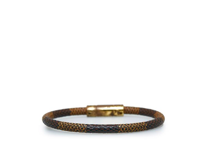 Twist Bracciale Louis Vuitton Damier Ebene Keep It marrone - vista 3