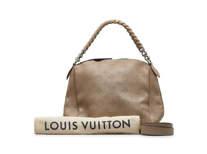 Taupefarbene BB-Tasche mit Louis Vuitton-Monogramm Mahina Babylone Chain - Ansicht 10