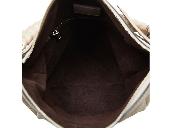 Taupefarbene BB-Tasche mit Louis Vuitton-Monogramm Mahina Babylone Chain - Ansicht 5