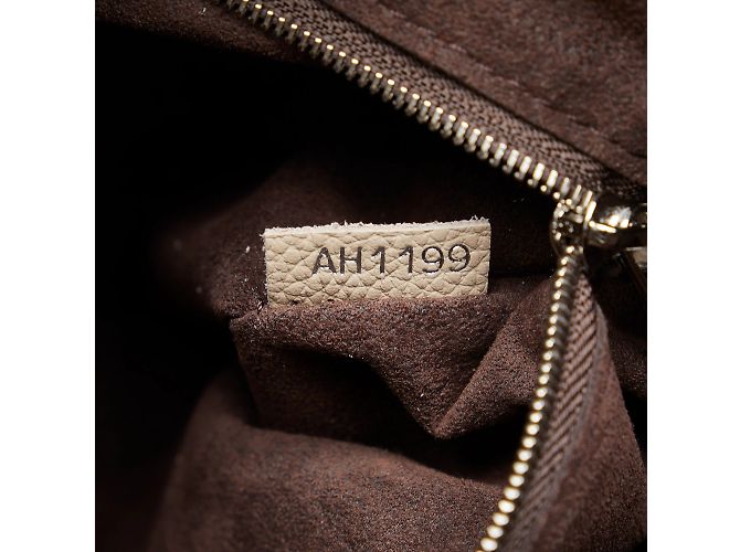 Taupefarbene BB-Tasche mit Louis Vuitton-Monogramm Mahina Babylone Chain - Ansicht 7