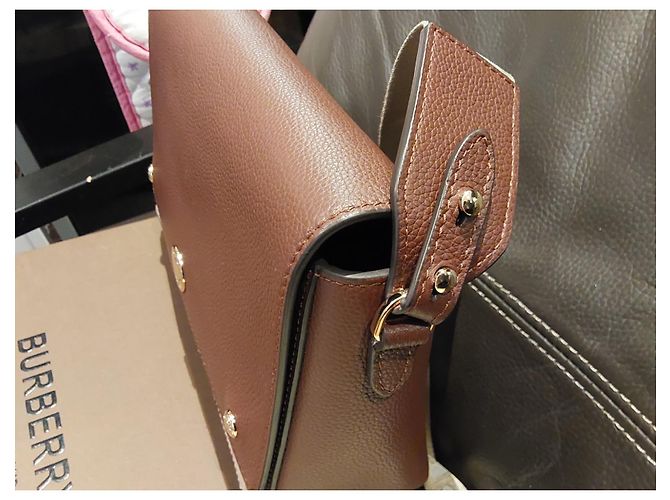 Burberry-Note-Check-Tasche Braun - Ansicht 3