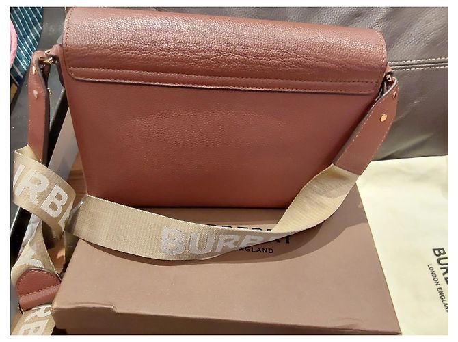 Burberry-Note-Check-Tasche Braun - Ansicht 4