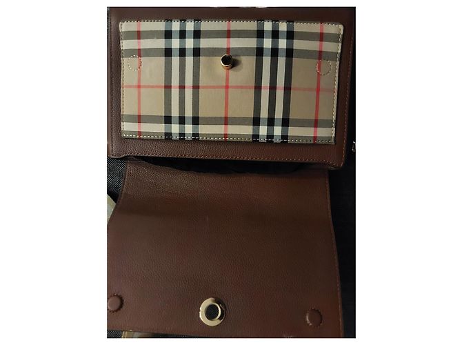 Burberry-Note-Check-Tasche Braun - Ansicht 5