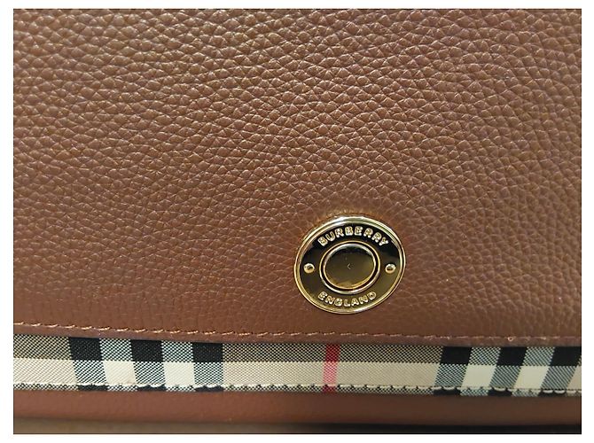 Burberry-Note-Check-Tasche Braun - Ansicht 8