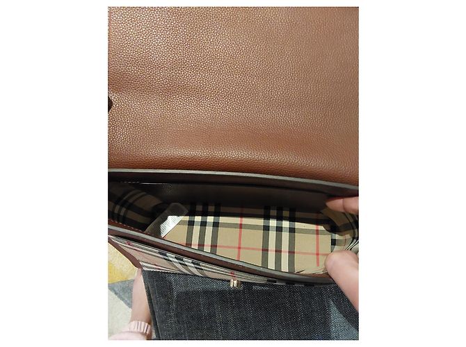 Burberry-Note-Check-Tasche Braun - Ansicht 9