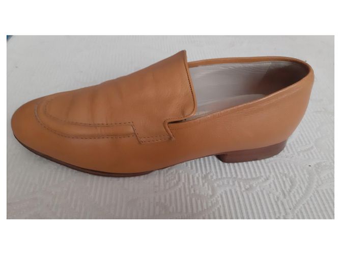 Mocasines Christian Dior de piel de cordero camel Camello - vista 2