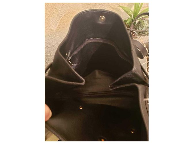 Borsa tote Christian Dior in pelle martellata nera Nero - vista 3