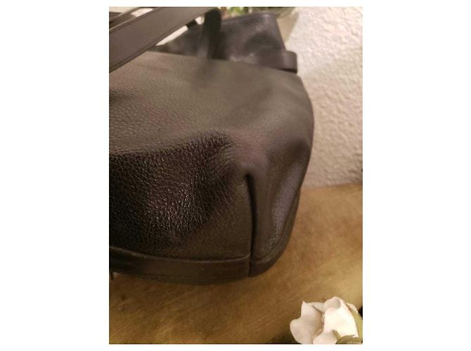Borsa tote Christian Dior in pelle martellata nera Nero - vista 6
