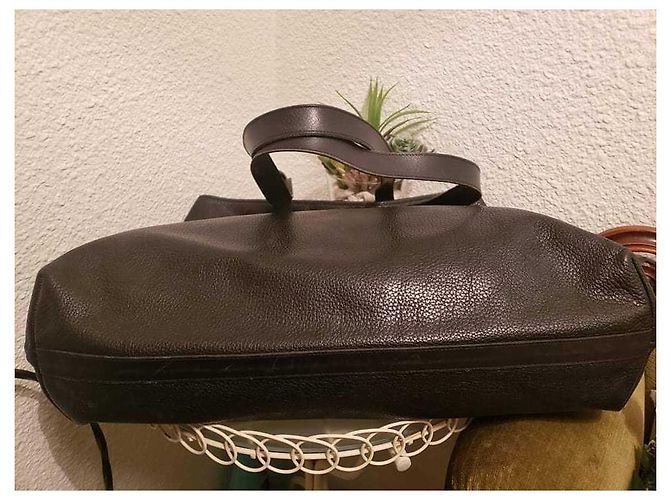 Borsa tote Christian Dior in pelle martellata nera Nero - vista 7