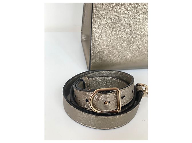 Borsa a mano Dior Diorever in Pelle Oro - vista 6