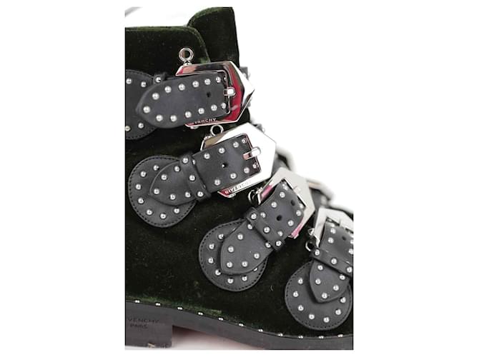 Givenchy Botas de terciopelo con hebilla Verde - vista 4