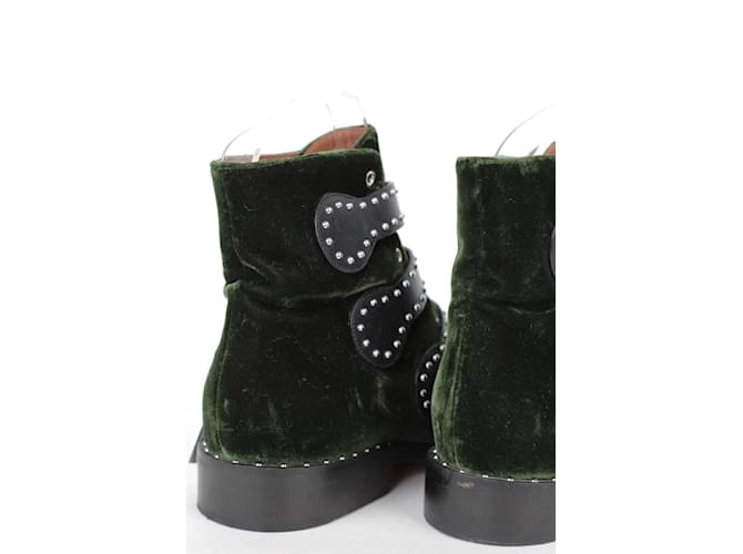 Givenchy Botas de terciopelo con hebilla Verde - vista 5