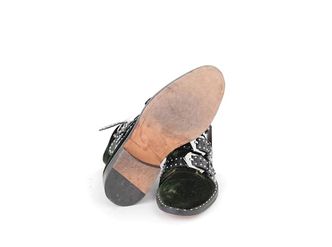 Givenchy Botas de terciopelo con hebilla Verde - vista 6