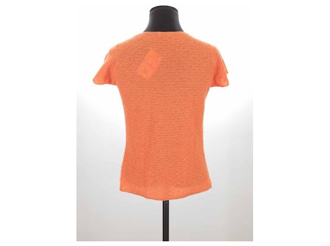 Franck Namani Top de cachemir Naranja - vista 4