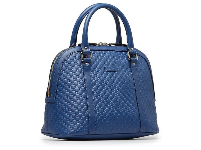 Borsa Gucci in pelle blu - vista 12