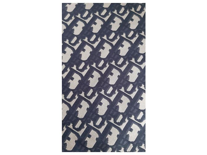 Clutch Christian Dior Grigio Blu Scuro Viscosa - vista 3