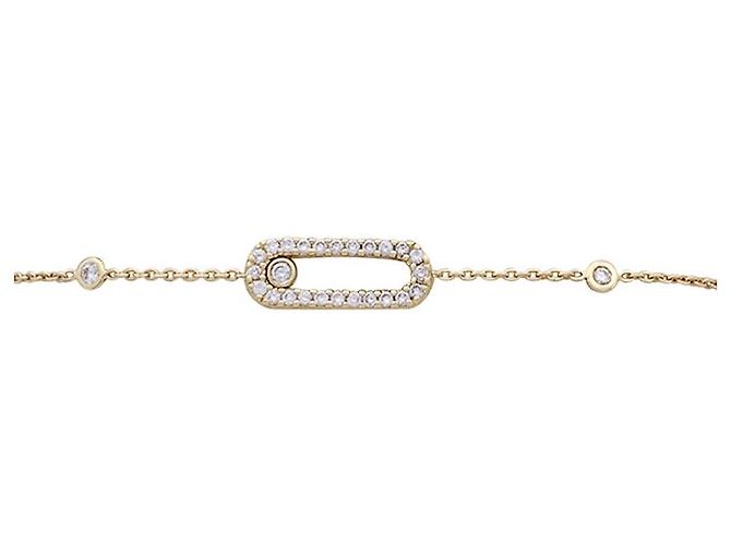 Armband Messika, „Beweg Uno Pavé“, Gelbgold und Diamanten. - Ansicht 3