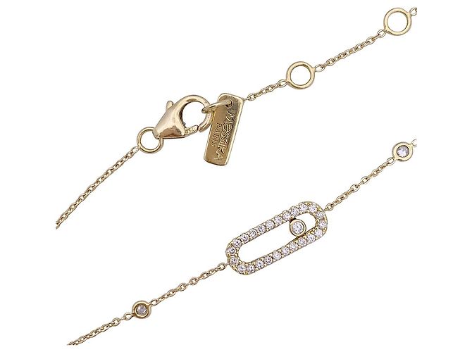 Armband Messika, „Beweg Uno Pavé“, Gelbgold und Diamanten. - Ansicht 6