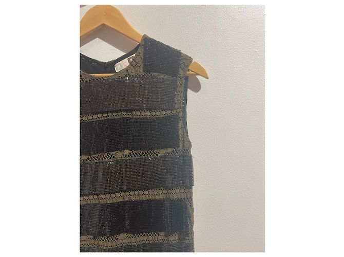 Vestido MSGM T.IT 42 Algodão Caqui - vista 2
