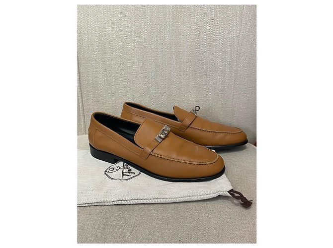 Kelly Hermès HERMES Flats T.EU 40 Leder Kamel - Ansicht 10