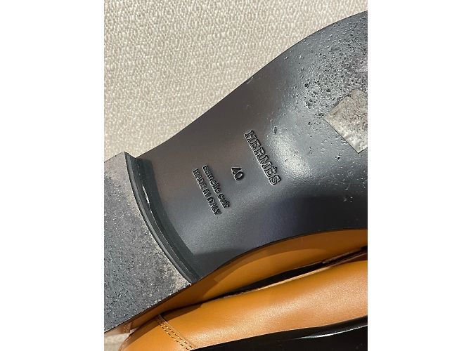Kelly Hermès HERMES Flats T.EU 40 Leder Kamel - Ansicht 8