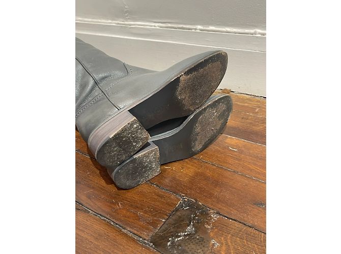 Botas CHANEL T.EU 36 Cuero Gris - vista 8