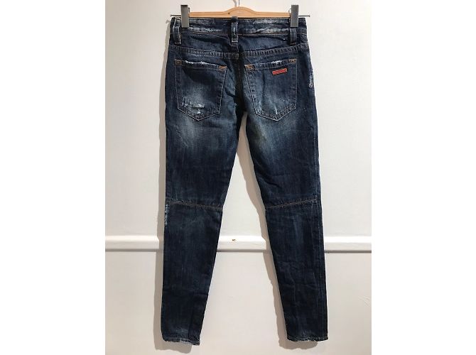 Jeans DSQUARED2 T.FR 36 Cotone Blu - vista 2