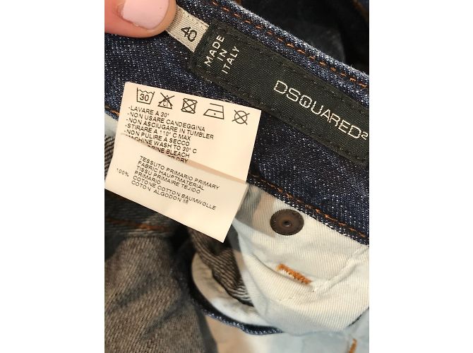 Jeans DSQUARED2 T.FR 36 Cotone Blu - vista 6