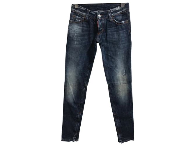 Jeans DSQUARED2 T.FR 36 Cotone Blu - vista 7