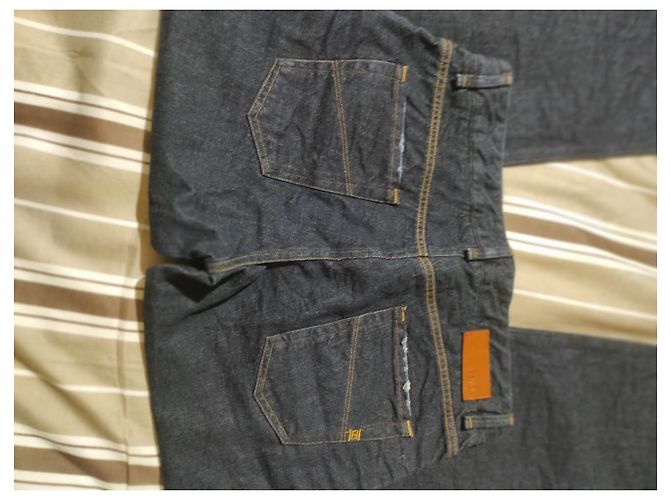 Fendi Herrenhose aus Baumwolle Dunkelblau - Ansicht 4