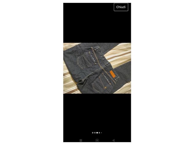 Fendi Herrenhose aus Baumwolle Dunkelblau - Ansicht 6