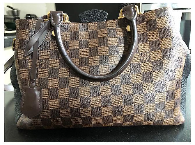 Borsa a mano Louis Vuitton Brittany Damier Ebano Pelle - vista 2