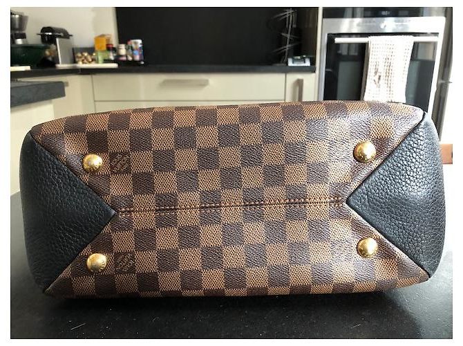 Borsa a mano Louis Vuitton Brittany Damier Ebano Pelle - vista 3
