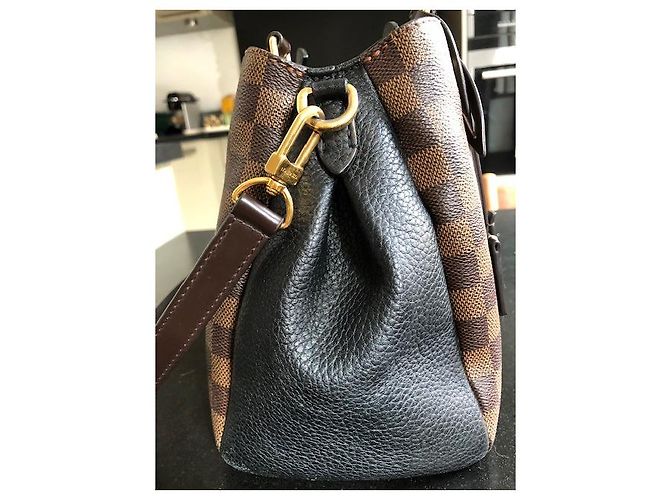 Borsa a mano Louis Vuitton Brittany Damier Ebano Pelle - vista 4