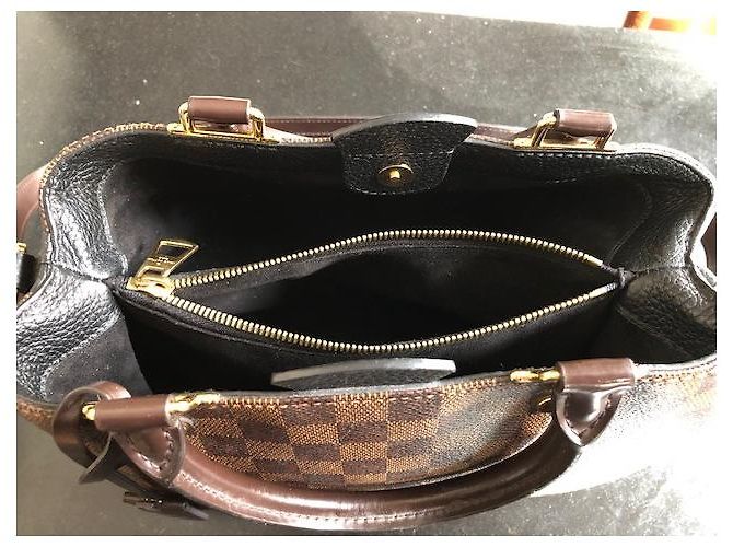 Borsa a mano Louis Vuitton Brittany Damier Ebano Pelle - vista 5